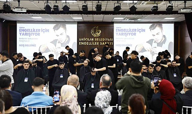 Bağcılar'da dünyanın en iyi kuaförleri engelliler için yarıştı