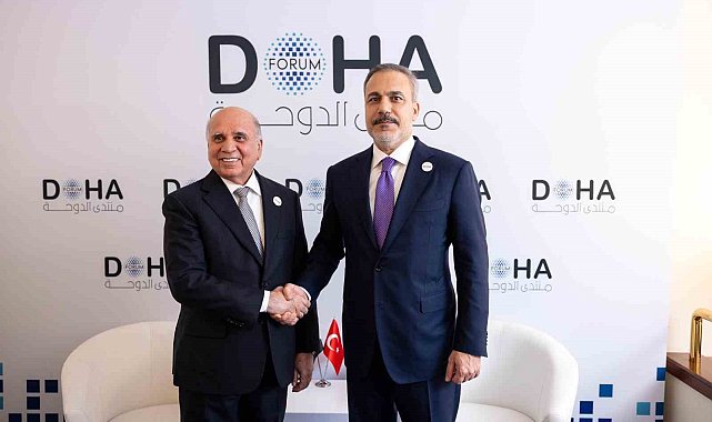 Bakan Fidan, Irak Dışişleri Bakanı Fuad Hüseyin ile görüştü