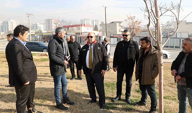 Başkan Akpınar'dan inşaat sahasında inceleme