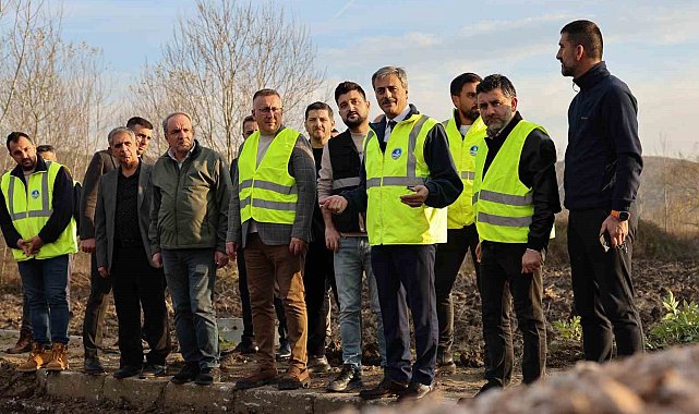 Başkan Alemdar, Söğütlü'deki altyapı çalışmalarını yerinden inceledi