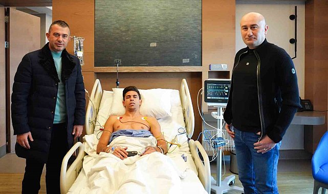Başkan Hüseyin Yücel'den Gabriel Paulista'ya geçmiş olsun ziyareti