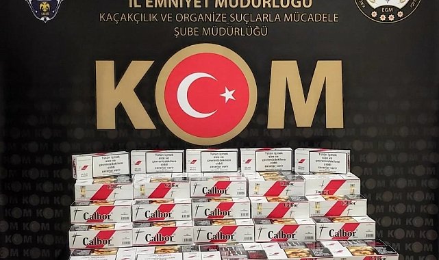 Bayburt'ta 44860 adet makaron ele geçirildi