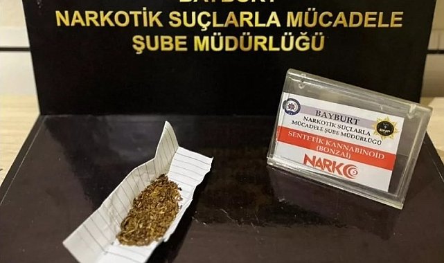 Bayburt'ta bir miktar bonzai ele geçirildi