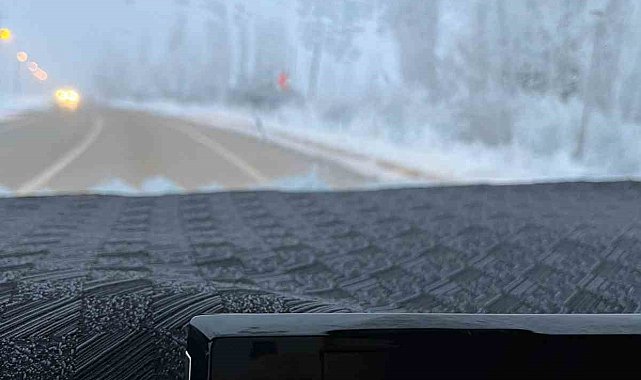 Bayburt'ta gece hava sıcaklığı eksi 18 dereceye kadar düştü