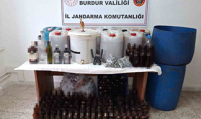 Burdur'da kaçak içki operasyonu