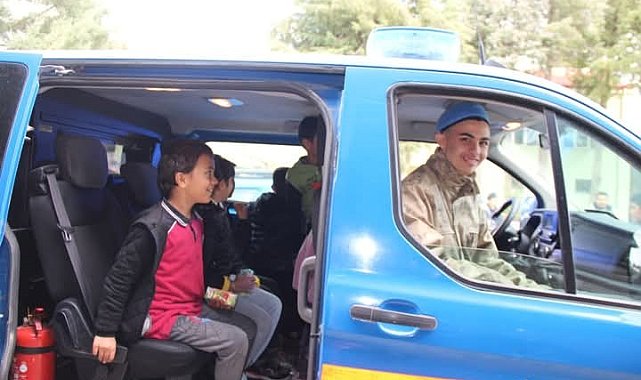 Çal'da özel öğrencilerden anlamlı ziyaret