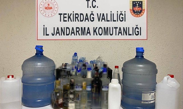 Çorlu'da kaçak alkol operasyonu