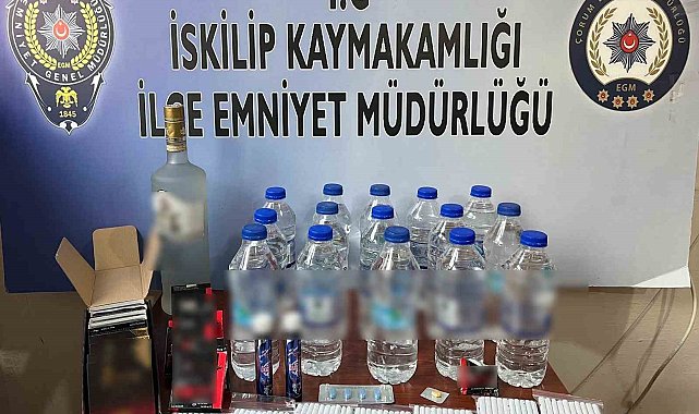 Çorum&#039;da kaçak alkol operasyonu: 1 gözaltı