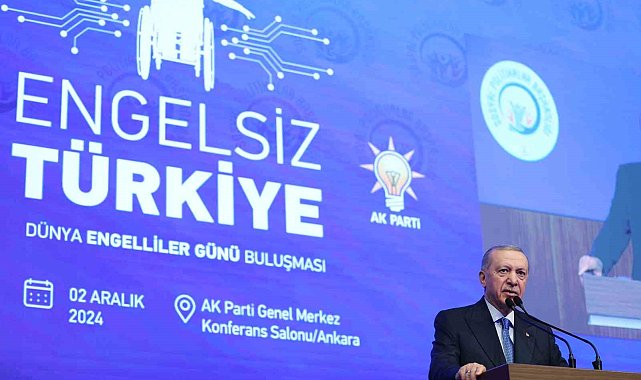 Cumhurbaşkanı Erdoğan: "Engelli kardeşlerimizin hiçbir zorlukla karşılaşmadan hayatın her alanında güçlü şekilde var olabildiği bir ülke, Türkiye Yüzyılı'nda ulaşmak istediğimiz hedeflerden biridir"