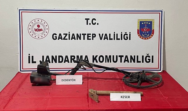 Define bulmak için kaçak kazı yapan şahıs suçüstü yakalandı