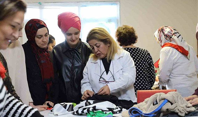 Depremin etkisini ORMEK kurslarında dikiş-nakış öğreterek atlattı