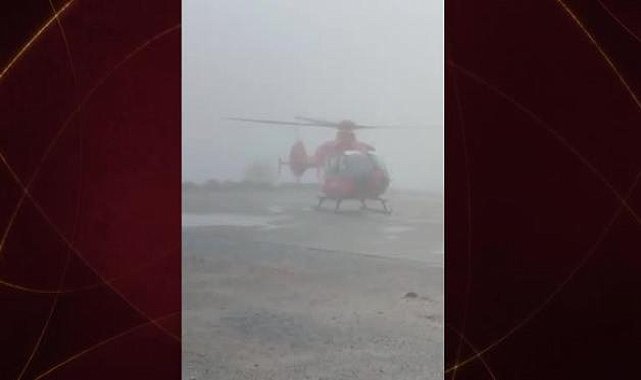 Düşen ambulans helikopterin havalandığı anlara ilişkin görüntüler ortaya çıktı