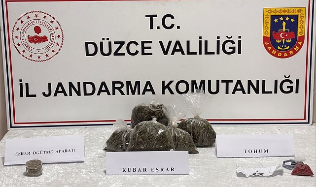 Düzce'de jandarmadan uyuşturucu operasyonu: 1 kişi tutuklandı