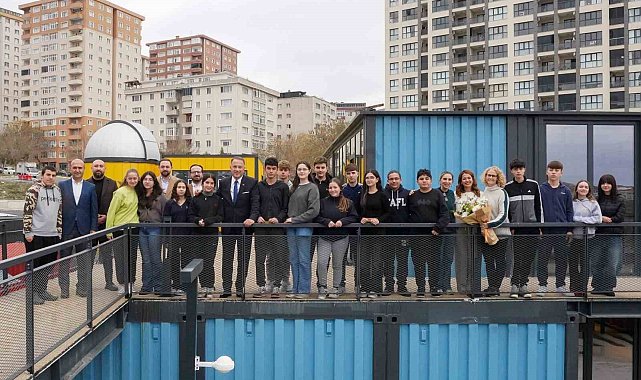 Erasmus öğrencileri Aziz Sancar Bilim ve Sanat Merkezi'nde