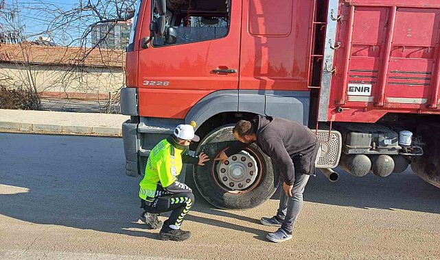 Ereğli'de kış lastiği denetimi