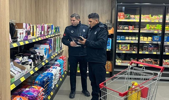 Erzincan'da marketler denetlendi