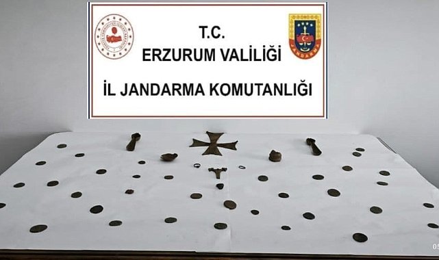 Erzurum'da Roma dönemine ait eserler ele geçirildi