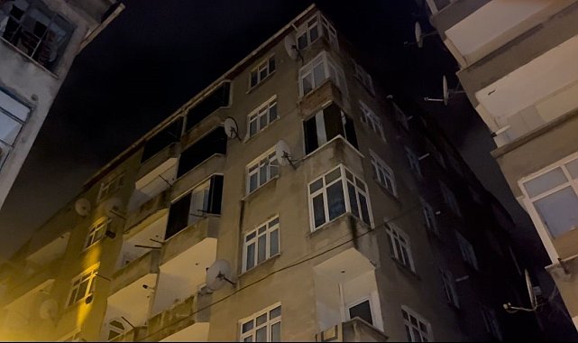 Esenler'de kolonları çatlayan 6 katlı bina tahliye edildi