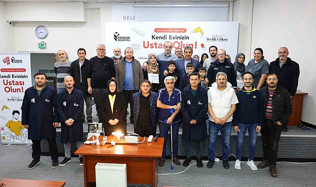 Esenler'de "Kendi Evinizin Ustası Olun" projesi ilk mezunlarını verdi