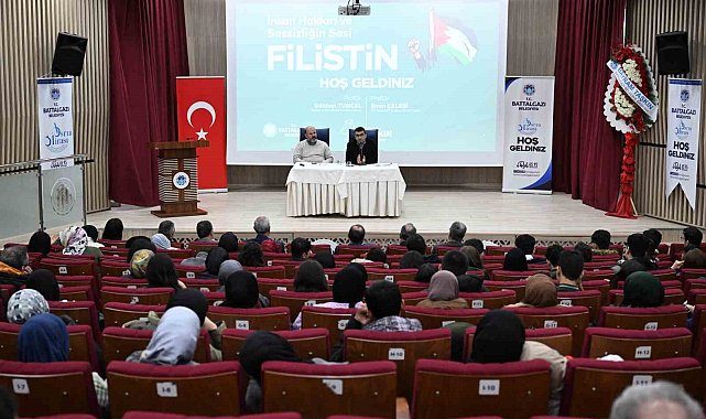 Filistin'in sessiz çığlığı Battalgazi'de yankılandı