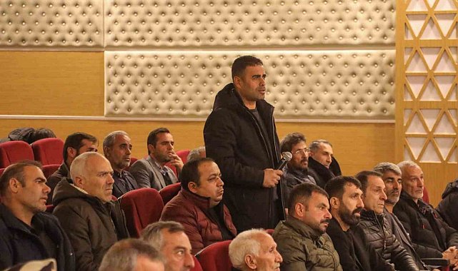 Genç'te hak sahibi vatandaşlar için toplantı düzenlendi
