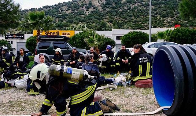 Gönüllü itfaiyeci eğitimleri devam ediyor