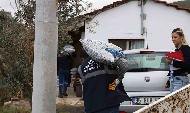 Güzelbahçe Belediyesinden ihtiyaç sahiplerine kış desteği