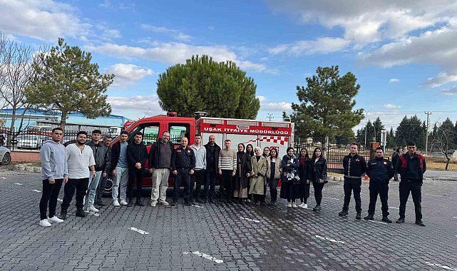 Hisarcık MYO'dan Uşak İtfaiyesi'ne teknik gezi