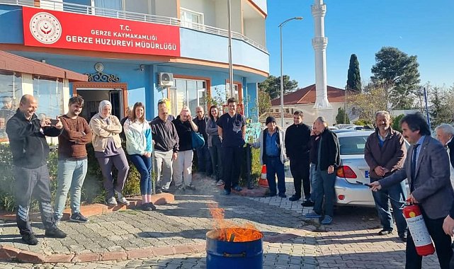 Huzurevinde yangından korunma ve yangına müdahale eğitimi