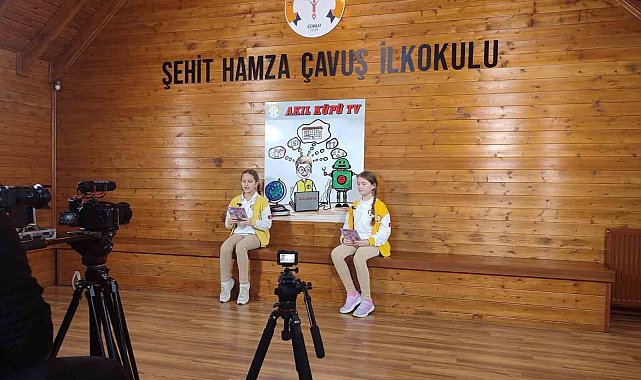 İlkokul öğrencilerinden örnek proje Akıl Küpü TV