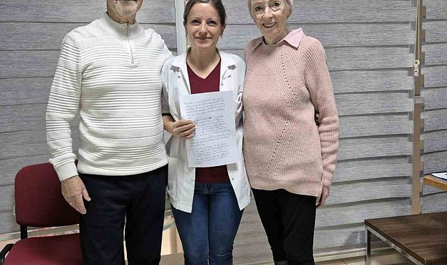 İngiliz çiftten Muğla EAH Uluslararası Hasta Birimine teşekkür ziyareti