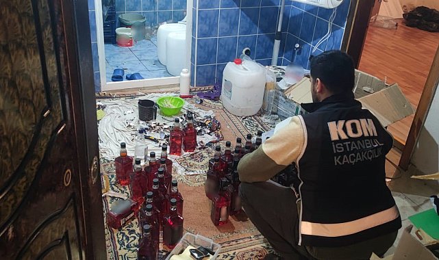 İstanbul'da sahte içki operasyonu: 1 gözaltı