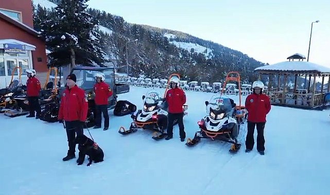 JAK ekipleri Palandöken'de 24 saat hazır kıta