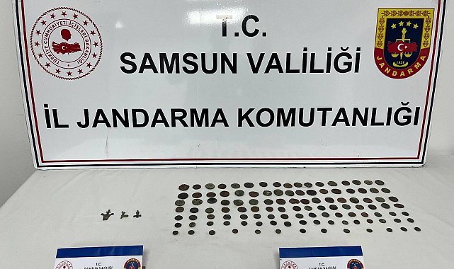 Jandarma 113 adet sikke ele geçirdi