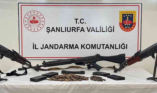 Jandarma operasyonunda çok sayıda silah ele geçirildi