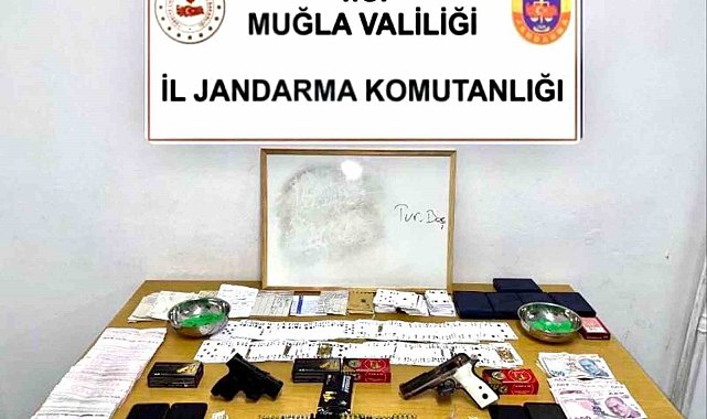 Jandarmadan Bodrum'da kumar operasyonu