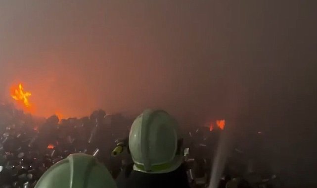 Kahramanmaraş'ta iş yeri yangını