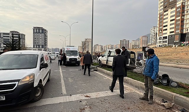 Kahramanmaraş&#039;ta trafik kazası: 1 yaralı