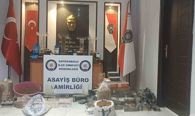 Karabük&#039;te kaçak tütün operasyonu