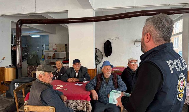 Karpuzlu'da polis ekipleri dolandırıcılığa karşı vatandaşları uyardı