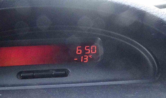 Kars'ta soğuk hava etkili oluyor