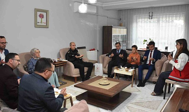 Kaza şehidi polis, Salihli'de unutulmadı