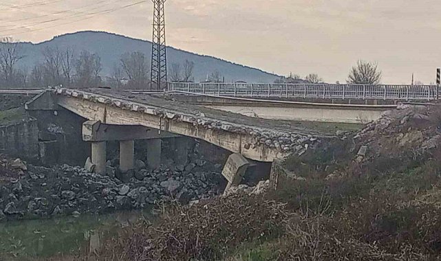 Kazalara neden olan köprüde çalışmalar başlatıldı