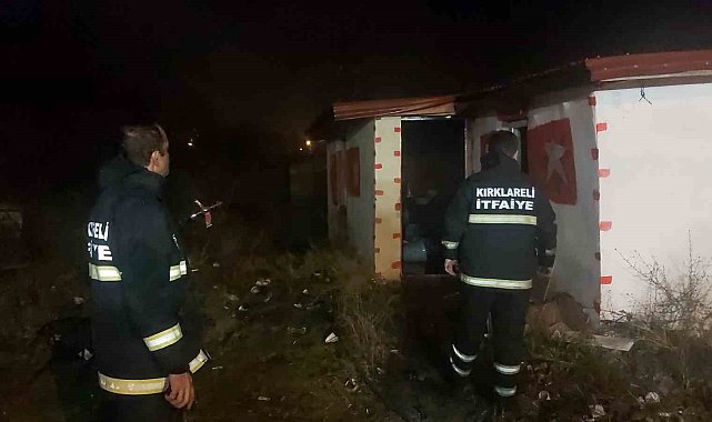 Kırklareli'nde ev yangını: 1 yaralı