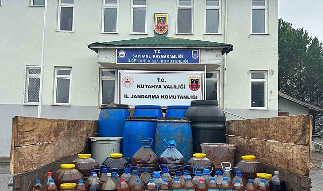 Kütahya'da 838 litre sahte alkol ele geçirildi