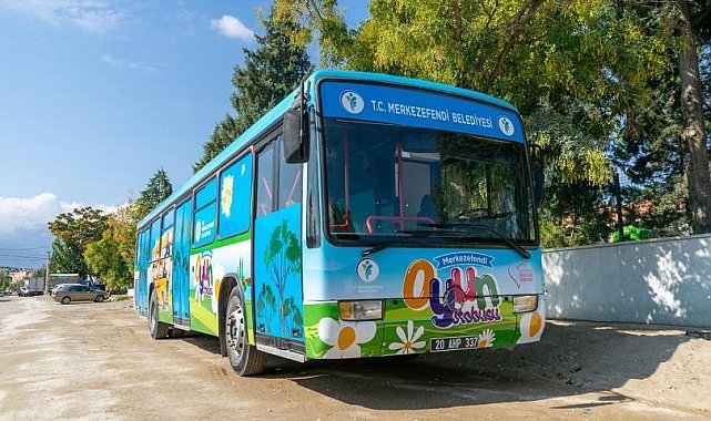 Merkezefendi'de oyun otobüsü hizmeti devam ediyor