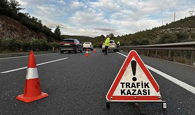 Milas'taki kazada motosiklet sürücüsü yaralandı