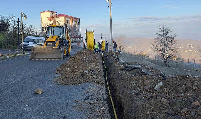 Ordu'nun ilçelerinde doğalgaz çalışmaları devam ediyor