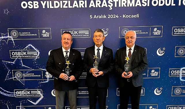 OSB'nin Yıldızları Araştırmasından Denizli OSB'ye ödül