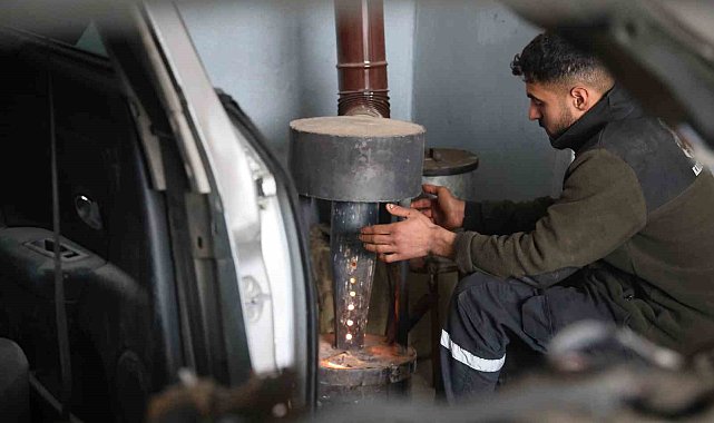 Oto tamir ustası sanayi tipi yağ sobalarının tehlikesine dikkat çekti